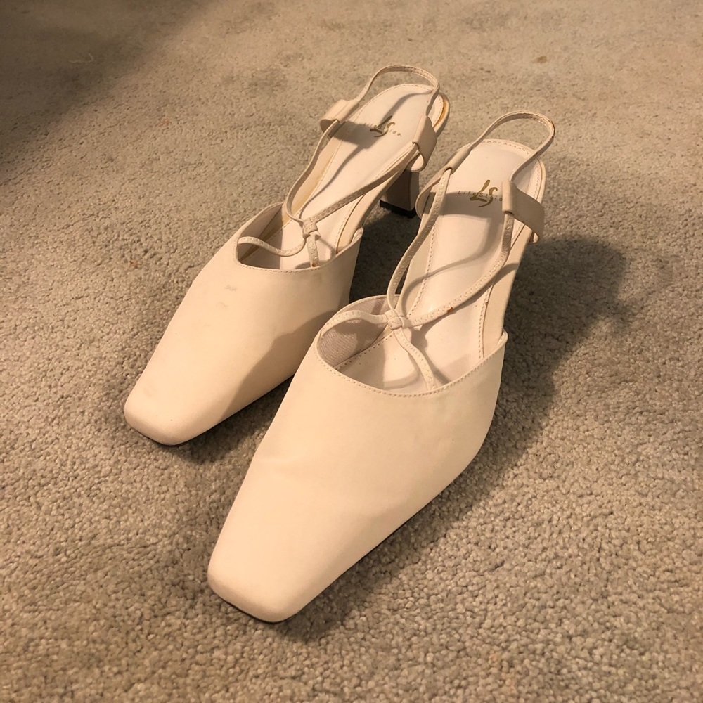 Vintage white heels